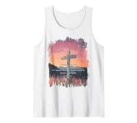 John 3:16 KJV Resurrection Sunday Cross of Jesus Grunge Débardeur