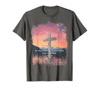 John 3:16 KJV Resurrection Sunday Cross of Jesus Grunge T-Shirt