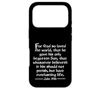 John 3:16 Le Roi James Bible for God So Loved KJV Coque pour iPhone 17 Pro