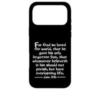 John 3:16 Le Roi James Bible for God So Loved KJV Coque pour iPhone 17 Pro Max