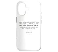 John 3:3 Except You Be Born Again You Cannot See The Kingdom Coque pour iPhone 17