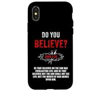 John 3:36 He That Believes Not The Son Shall Not See Life Coque pour iPhone X/XS