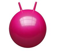 John 50 cm Ballon Sauteur Enfants avec Cornes en démonstration, Couleurs Assorties, 59008, Jaune Rose