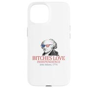 John Adams 1776 Les chiennes Aiment l'indépendance Coque pour iPhone 15