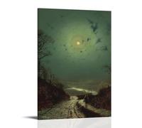 John Atkinson Grimshaw, affiches d'art mural imperméables, résistantes à l'humidité, faciles à installer et à la décoloration, style cadre, 50 x 75 cm