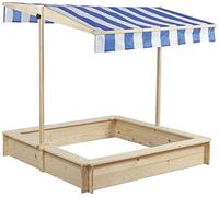 John Bac à Sable Naturel avec Toit réglable en Hauteur