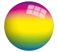 John Ballon de Football Arc-en-Ciel pour Enfant, 13 cm de diamètre