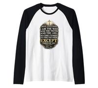 John Bible Verse Christian Faith Jésus The Way Truth Life Manche Raglan