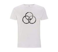 John Bonham Produit officiel - T-shirt - « Worn Symbol » - Blanc - Large