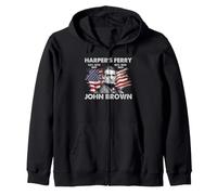 John Brown Harpers Ferry Raid 1859 Histoire abolitionniste Art Sweat à Capuche