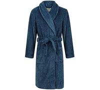 John Christian Robe de Chambre en Polaire, Chevrons Bleus, Homme (XL)