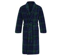 John Christian Robe de Chambre en Polaire, Tartan écossais (XL)