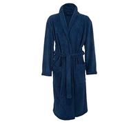 John Christian - Robe de chambre luxueuse en polaire - Marine - Homme (XL)