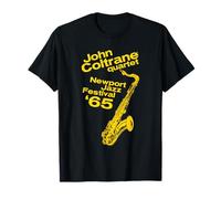 John Coltrane Newport Jazz Festival 1965 Impression jaune T-Shirt