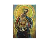 John Coltrane Poster mural sur toile sans cadre Motif musique et film 30 x 45 cm