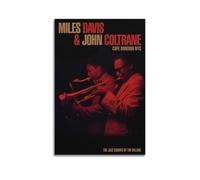 John Coltrane Poster mural sur toile sans cadre Motif musique et film 40 x 60 cm