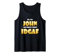 John Costume IDGAF Meme personnalisé Prénom John Joke Débardeur