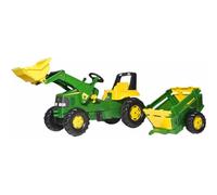 Rolly Toys John Deere 811496 Kit Tracteur Junior (Tracteur agricole pour Enfants de 3 à 7 Ans, pneus Silencieux, Couleur Vert/Jaune)