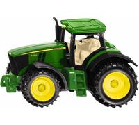 siku 1064, Tracteur John Deere 6251R, métal/plastique, vert, incl. attelage de remorque, roues avec pneus caoutchoutés