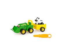 John Deere Build-a-Buddy Bonnie Tractor Toy, Jouets de construction pour les tout-petits, Jouets à pousser pour les enfants, Jouet de ferme, Jouet à pousser adapté aux garçons et aux filles de 3 ans +