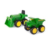 John Deere Jouet Camion Benne et Tracteur 15,2 cm avec chargeur, vert