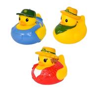 John Deere Canard en caoutchouc - Canards de ferme à collectionner dans des styles assortis inspirés des cow-boys et des agriculteurs - Lot de 3