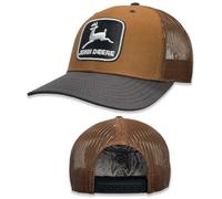 John Deere Casquette de baseball casquette de camionneur 13083329Cb vintage casquette de camionneur chapeau de camionneur marque brodée surélevée, Construction marron, Taille unique