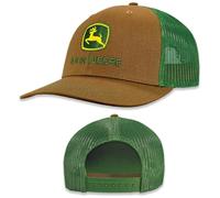 John Deere Casquette de baseball Chapeau de camionneur 13083346Cbgr Casquette de baseball actuelle Chapeau de camionneur Broderie de marque Ywgr, Construction Marron/Vert, Taille unique