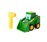 John Deere Je Construis Mon Mini Chargeur Compacte à Monter, Jeu de Construction 13 pièces avec liquet, Roues Libres, Benne Fonctionnelle, Développement Motricité et Imagination, Dès 18 Mois