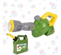 John Deere Jouet souffleur de Feuilles à Bulles pour Enfants Comprenant Une Recharge de gaz de 1,2 l, Une Machine à Bulles d'extérieur pour Enfants, Facile à Utiliser, Jeu en Plein air, Excellent
