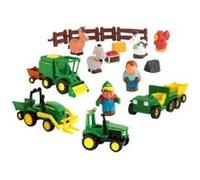 John Deere Coffret Maxi Amusons-nous à la Ferme – Animaux, personnages, véhicules – 18 mois+