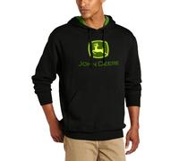 John Deere Men's Trademark Logo Core Hood Pullover Fleece