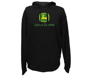 John Deere Men's Trademark Logo Core Hood Pullover Fleece
