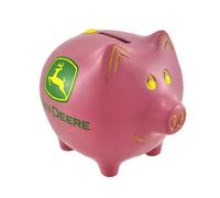 John Deere Pink Piggy Bank