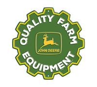 John Deere Round Gear Panneau de qualité agricole Vert 29,2 cm