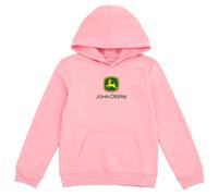 John Deere Sweat à capuche en polaire avec logo pour petites filles, rose 5