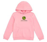 John Deere Sweat à capuche en polaire avec logo pour petites filles, rose 5