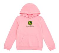 John Deere Sweat à capuche polaire avec logo pour femme, rose, taille L