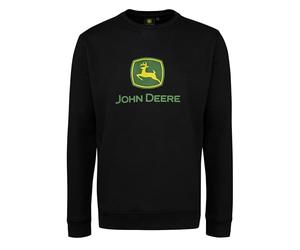 JOHN DEERE Sweat-shirt noir avec logo JD, Noir , XXL