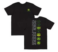 John Deere T-shirt Jd Vintage Logo pour homme, noir, Taille S