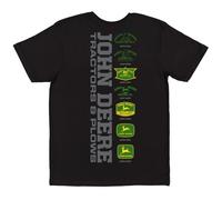 John Deere T-shirt Jd Vintage Logo pour homme, noir, Taille XL