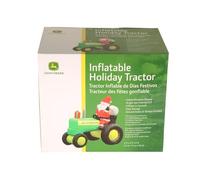 John Deere Tracteur gonflable avec Père Noël | Produit sous licence | 1,8 m de hauteur