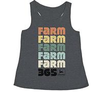 John Deere Women's Charcoal Tank Top Farm 365-Charcoal-M