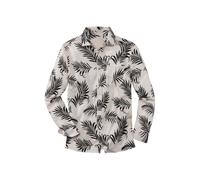 JOHN DEVIN Chemise crème / noir, Taille XXL