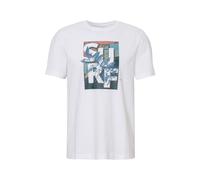 JOHN DEVIN T-Shirt bleu foncé / orange / blanc, Taille M