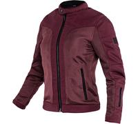 John Doe Aero Mesh Veste textile moto perforée pour dames, Rouge, Taille XS