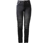 John Doe Betty Biker XTM Jeans de moto de femmes, noir, Taille 29