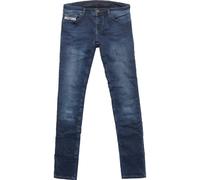 John Doe Betty Vintage Slim Jeans de moto pour femmes, bleu, taille 31