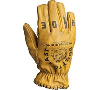 John Doe Coyote Gants de moto, noir-jaune, taille S pour homme