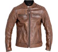 John Doe Dexter Veste en cuir de moto, brun, taille 4XL pour homme